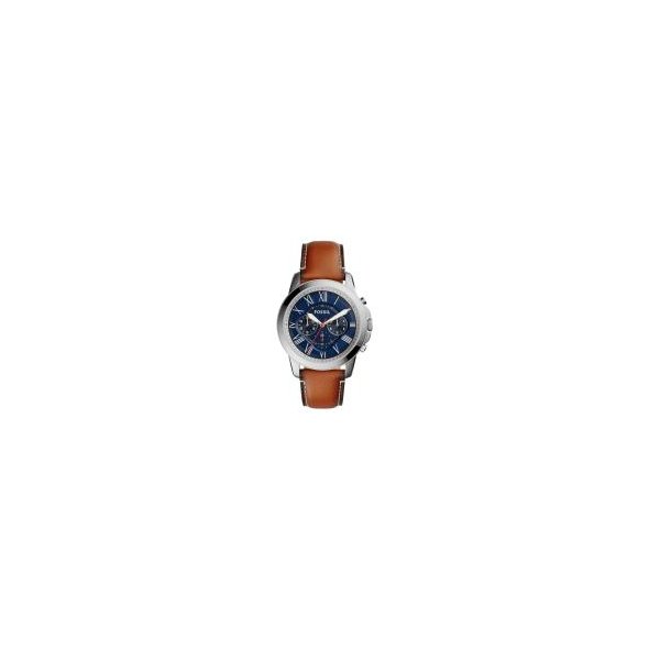 Buy Fossil Grant Chronograph Leather Watch FS5210 eRomman